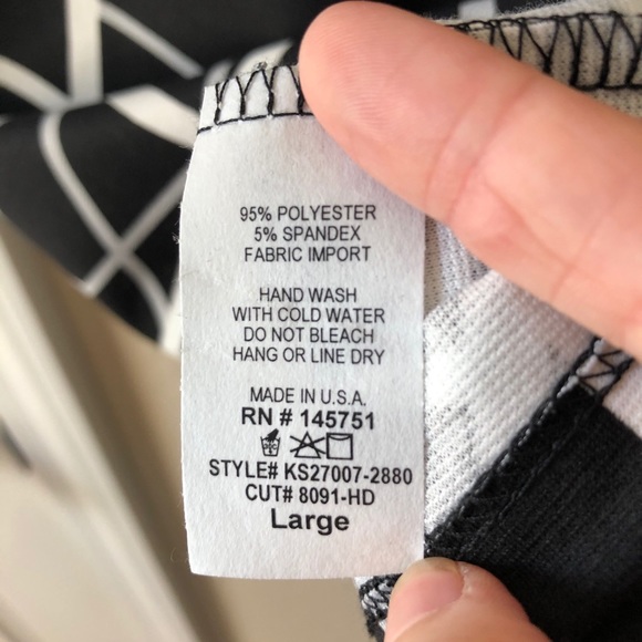 Pixley black and white striped pencil skirt - Picture 7 of 7